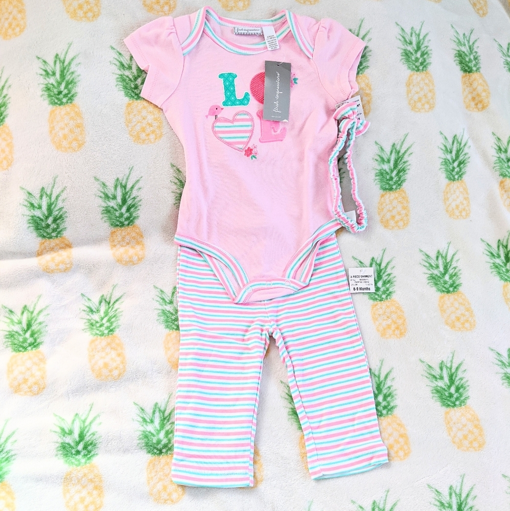 First Impressions 3pc. Bird Outfit w/Headband